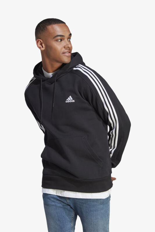 Adidas M 3S Ft Hd Erkek Siyah Sweatshirt IC0435 - 1