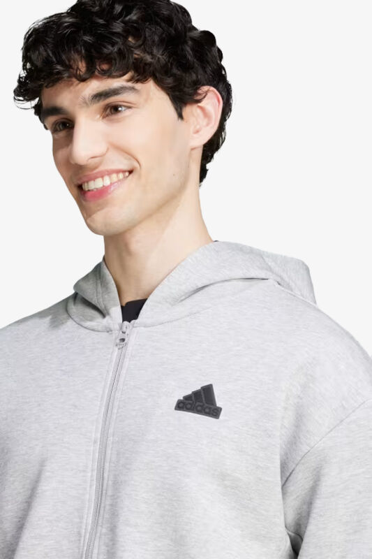 Adidas M Fi Dblknt Fz Erkek Gri Sweatshirt IW8597 - 3