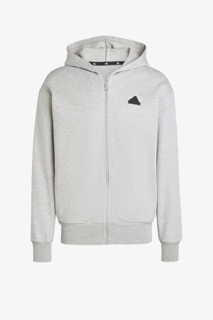 Adidas M Fi Dblknt Fz Erkek Gri Sweatshirt IW8597 - 4