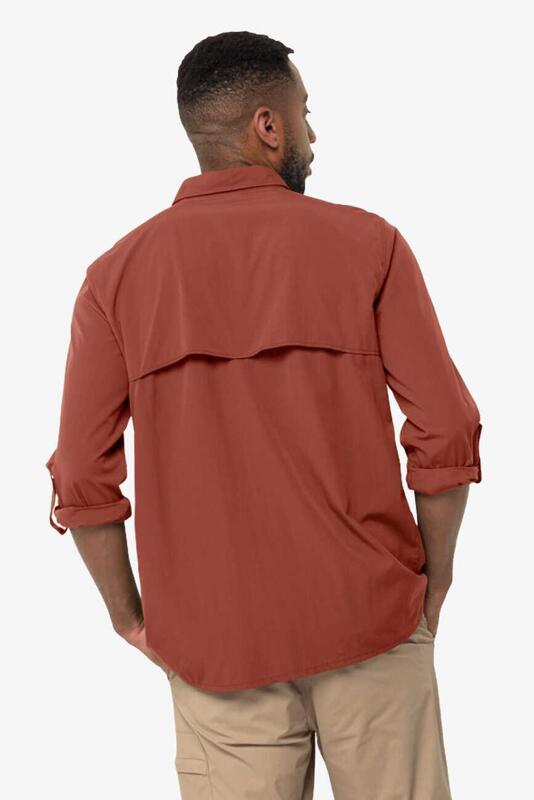 Jack Wolfskin Atacama Ls Shırt M Kırmızı Erkek Gömlek 1403672-2188 - 2