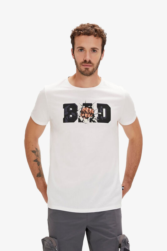 Bad Bear Bang Erkek Beyaz T-Shirt 24.01.07.058-C04 - 2