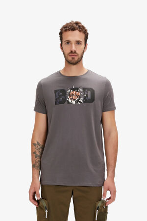 Bad Bear Bang Erkek Gri T-Shirt 24.01.07.058-C118 