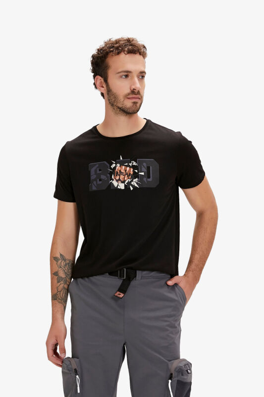 Bad Bear Bang Erkek Siyah T-Shirt 24.01.07.058-C01 - 2