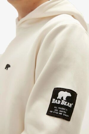 Bad Bear Cordless Hoodie Erkek Beyaz Sweatshirt 22.02.12.036-C108 - 3
