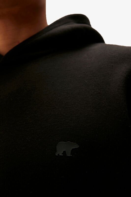 Bad Bear Cordless Hoodie Erkek Siyah Sweatshirt 22.02.12.036-C01 - 2