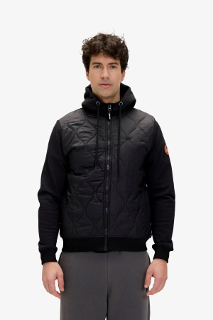 Bad Bear Cyrus Full Zıp Erkek Siyah Sweatshirt 24.02.12.003-C01 - Bad Bear