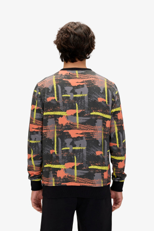 Bad Bear Flame Crewneck Erkek Siyah Sweatshirt 24.02.12.017-C01 - 2