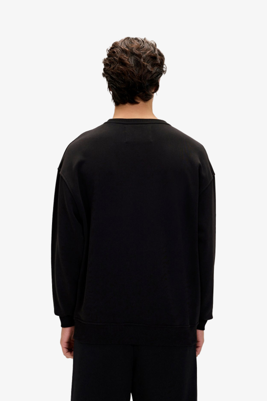 Bad Bear Javed Crewneck Erkek Siyah Sweatshirt 24.02.12.015-C01 - 2