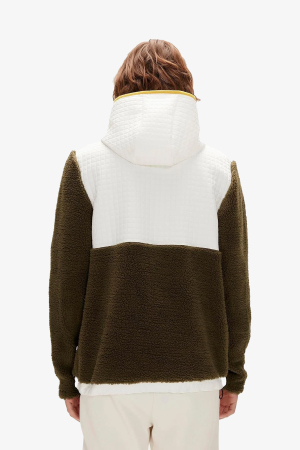 Bad Bear Leonard Half-Zıp Plush Erkek Haki Sweatshirt 23.02.29.007-C70 - 2