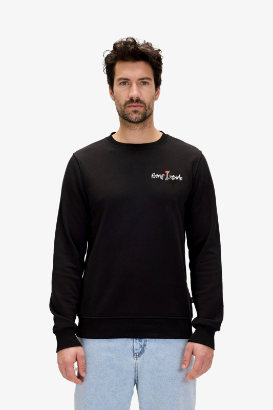 Bad Bear Splashy Crewneck Erkek Siyah Sweatshirt 24.02.12.022-C01 - 1