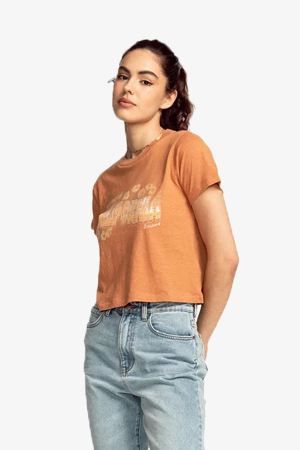 Billabong Calı Greetıngs Kadın Turuncu T-Shirt C3SS37-2893 - Billabong