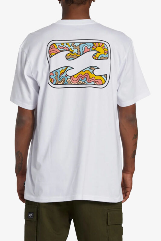 Billabong Crayon Wave Erkek Beyaz T-Shirt ABYZT02255-10 - 3