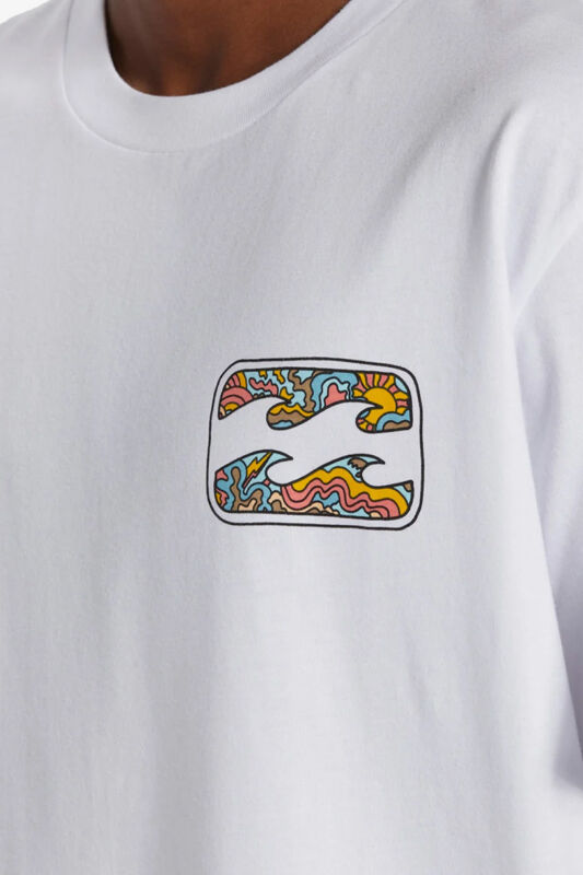 Billabong Crayon Wave Erkek Beyaz T-Shirt ABYZT02255-10 - 7