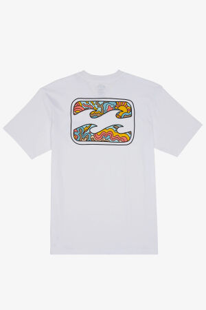 Billabong Crayon Wave Erkek Beyaz T-Shirt ABYZT02255-10 - 5