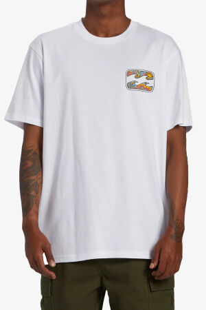 Billabong Crayon Wave Erkek Beyaz T-Shirt ABYZT02255-10 - 1