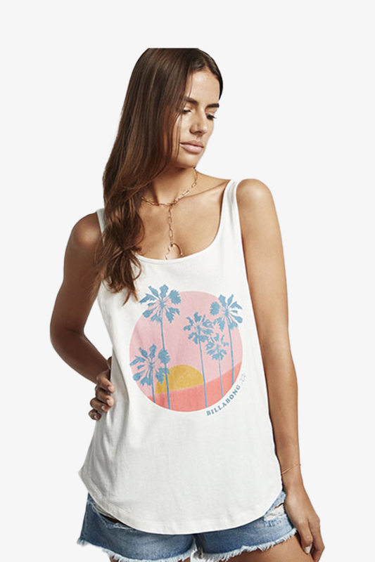 Billabong Double Scoop Kadın Beyaz Atlet S3TT05-4194 - 1