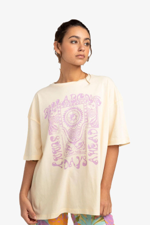 Billabong Future Is Brıght Kadın Turuncu T-Shirt EBJZT00112-NEK0 - Billabong