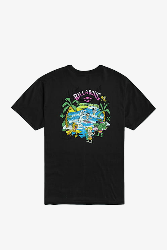Billabong Gang Of Gangs Erkek Siyah T-Shirt W1SS52-19 - 2