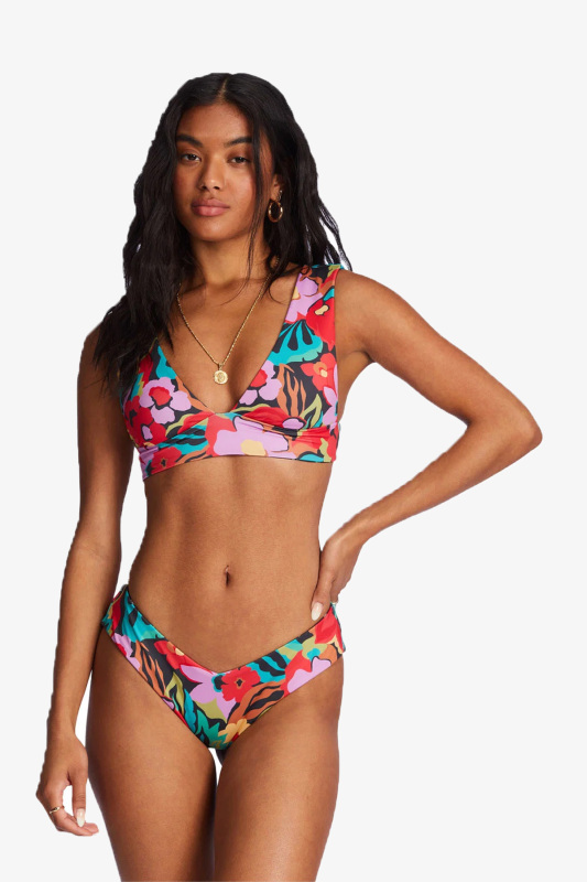 Bıllabong Islands Away Rev Plunge Kadın Çok Renkli Bikini Üstü ABJX300821-MUL - 1