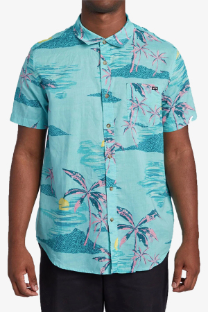 Billabong Sundays Floral Erkek Yeşil Gömlek U1SH05-12379 - Billabong