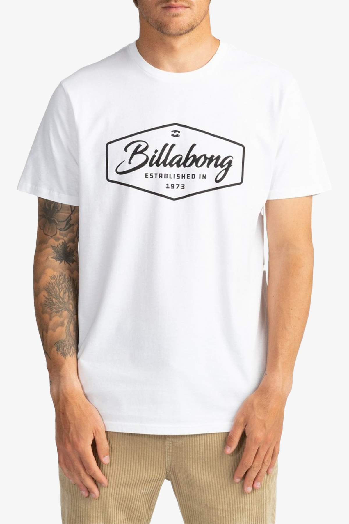 Bıllabong Trademark Erkek Beyaz T-Shirt U1SS53-10