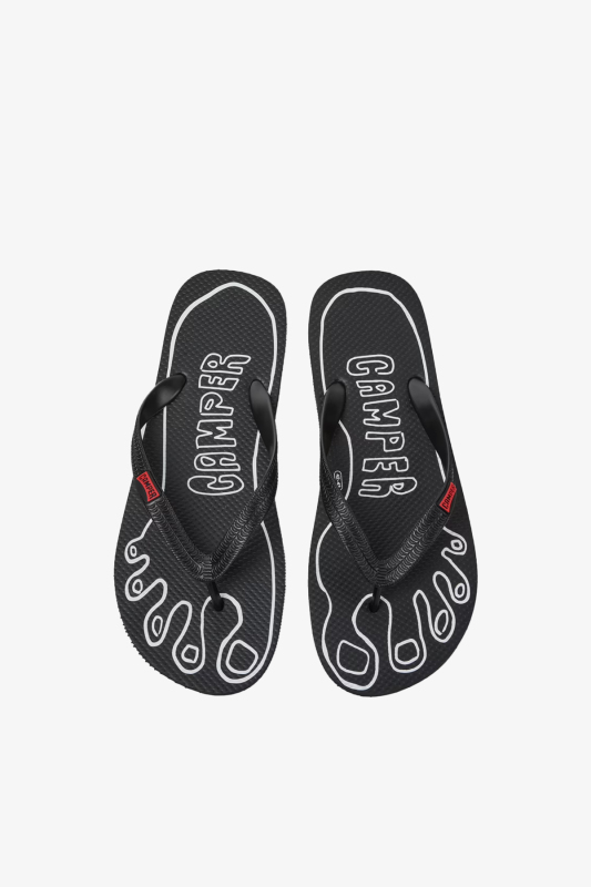 Camper Flip Flop Unisex Siyah Parmak Arası Terlik K500024-001 - 2