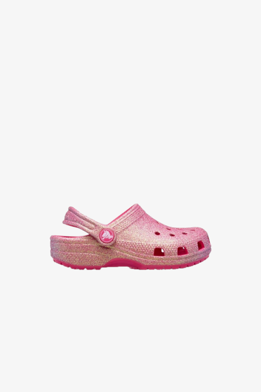 Crocs Classic Iridescent Glitter Çocuk Pembe Clog Terlik 210986-6ZQ - 1