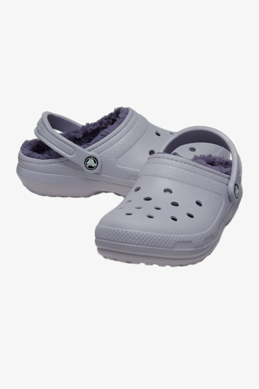 Crocs Classic Lined Unisex Gri Clog Terlik 203591-5PU - 2