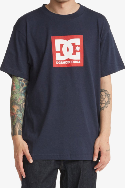 Dc Dc Square Star Hss Erkek Lacivert T-Shirt ADYZT04993-BYJ0 - 1