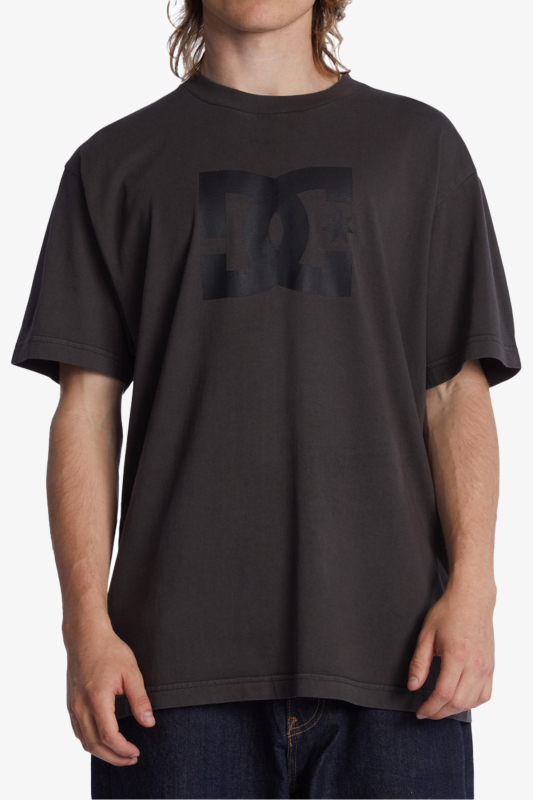 DC Dc Star Pıgment Dye H Erkek Siyah T-Shirt ADYZT05223-KVJW - 1