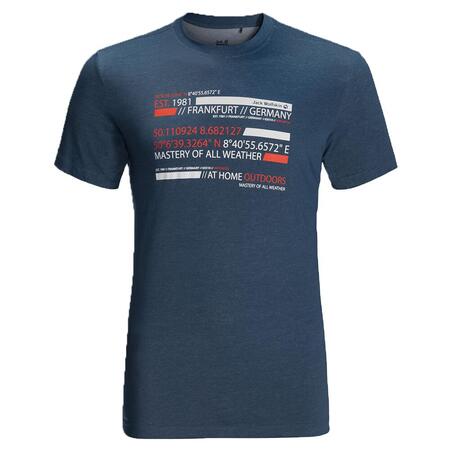 Jack Wolfskin Establıshed In T M Lacivert Erkek T-Shirt 1807751-1165 - Jack Wolfskin