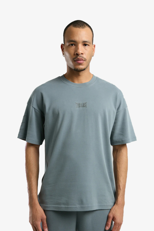Everlast Ever Relaxed Oversize Erkek Gri T-Shirt - 1