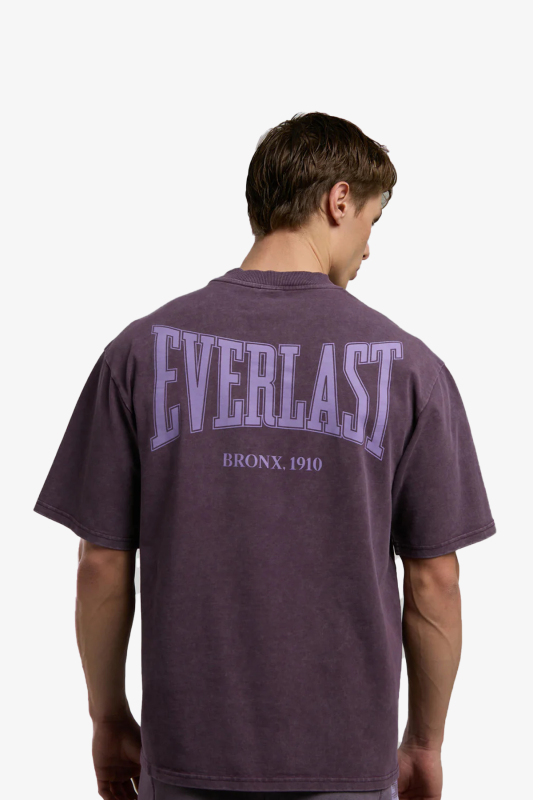 Everlast Everlast Bronx 1910 Oversize Erkek Mor T-Shirt TM0029-305 - 4