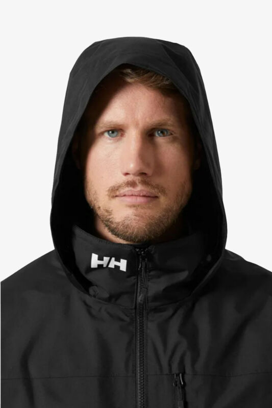 Helly Hansen Crew Hooded Midlayer 2 Erkek Siyah Mont 34442-990 - 5