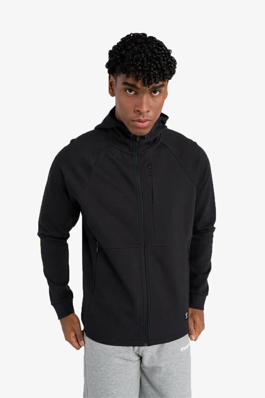 Hummel Hmlt-Mt interval Zip Erkek Siyah Sweatshirt 921647-2001 - 1