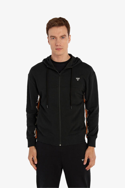 Hummel Hmlates Zip Erkek Siyah Sweatshirt 921897-2001 - 1