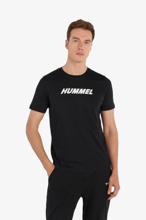 Hummel Hmlelemental Logo Cotton Tee Erkek Siyah T-Shirt 911947-2001 - 1