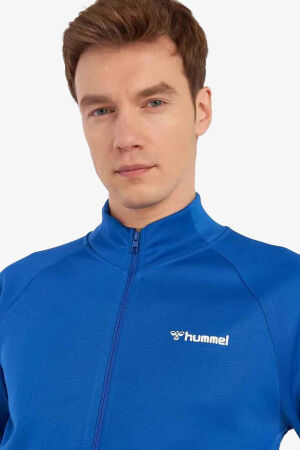 Hummel Hmlfalconzo Zip Erkek Mavi Eşofman Üstü 921133-9821 - 4