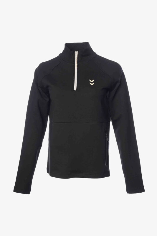 Hummel Hmlfuyu Zip Neck Kadın Siyah Sweatshirt 921960-2001 - 4