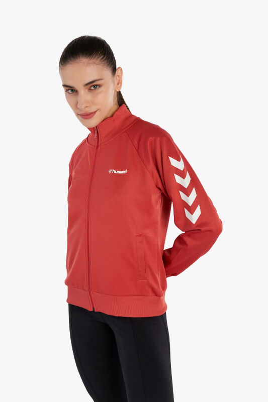 Hummel Hmlgenesa Zip Kadın Kırmızı Eşofman Üstü 921773-3494 - 1