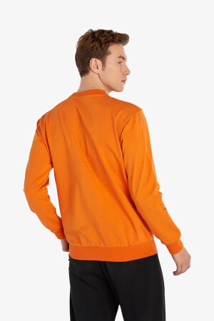 Hummel Hmlgilberto Erkek Turuncu Sweatshirt 921964-9819 - 4