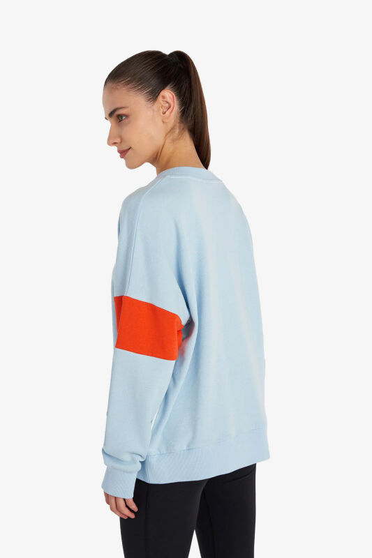 Hummel Hmlveta Kadın Mavi Sweatshirt 922096-9851 - 4