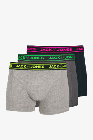 Jack & Jones Jacethan Erkek Çok Renkli Boxer 12260072-DarkGreyMelange - 1