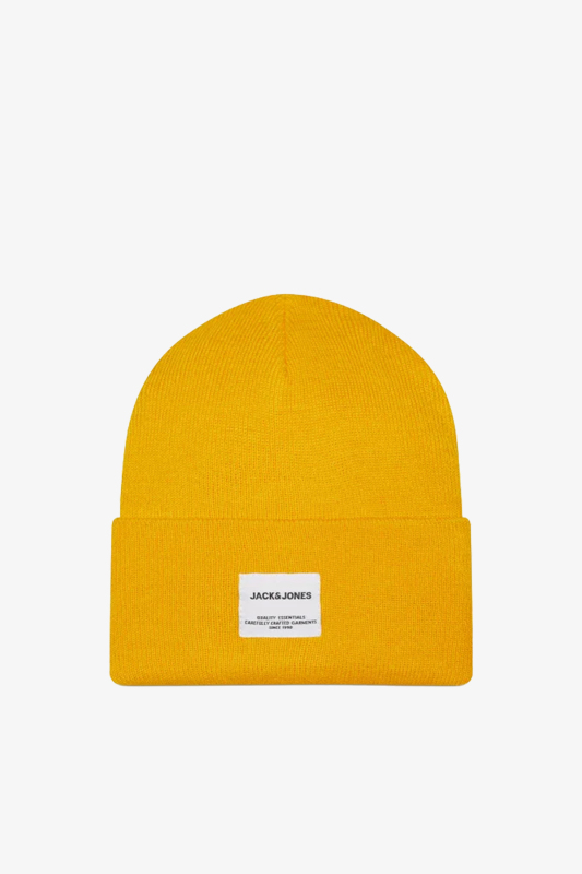 Jack & Jones Jaclong Knit Erkek Sarı Bere 12150627-Golden Rod - 1