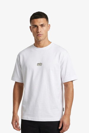 Jack & Jones Jcobreeze Erkek Beyaz T-Shirt 12298989-Bright White - Jack & Jones