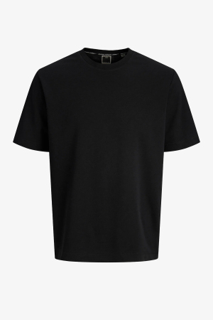Jack & Jones Jcofusıon Badge Erkek Siyah T-Shirt 12289962-Black - Jack & Jones