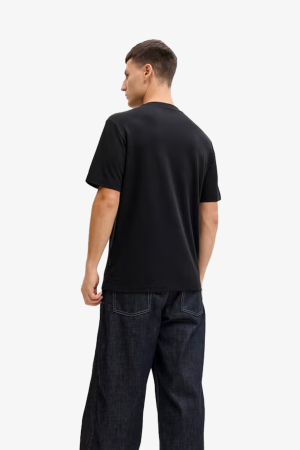 Jack & Jones Jcofusıon Chest Erkek Siyah T-Shirt 12289936-Black - 2