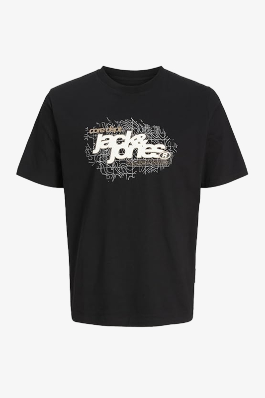 Jack & Jones Jcogrıd Brandıng Erkek Siyah T-Shirt 12284931-Black - 1