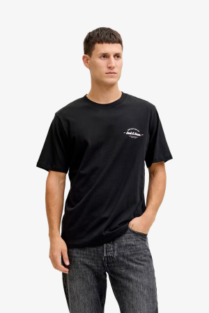 Jack & Jones Jjbrandon Erkek Siyah T-Shirt 12288113-Black - Jack & Jones