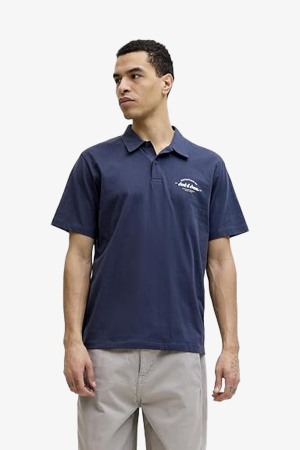 Jack & Jones Jjbrandon Polo Erkek Lacivert T-Shirt 12288118-Navy Blazer - Jack & Jones